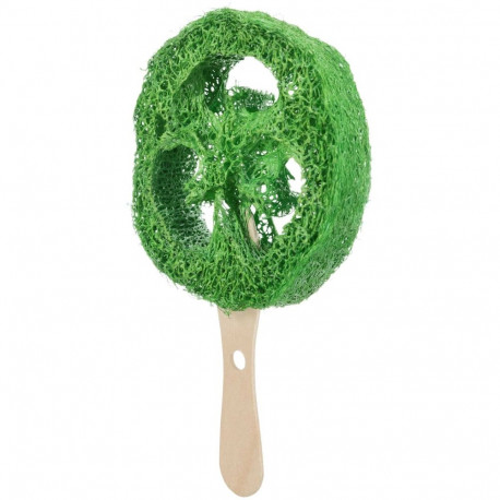 Lolly, luffa/puit, ø 6 × 12 cm