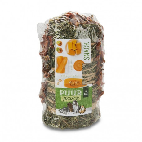 Pauze Hay Roll Carrot&Pumpkin for rodents 200g