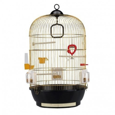 Bird cage Diva 40x71cm, golden, round