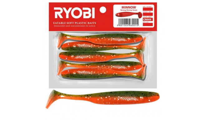 Silikoonlant söödav Ryobi Minnow 76mm CN009 5tk