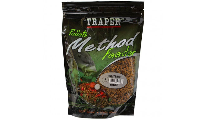 Groundbait TRAPER meetod Feeder Pelletid Sweet Honey 4mm 500g