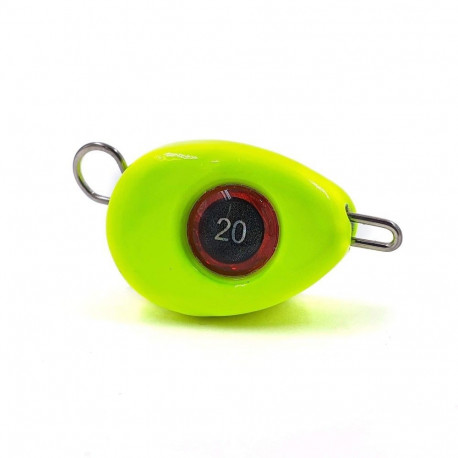 Jig sinker FH, 12 g, yellow, 3 pcs, Merganser