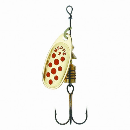 Spinner MEPPS COMET-2 4,5g kuld/punased täpid