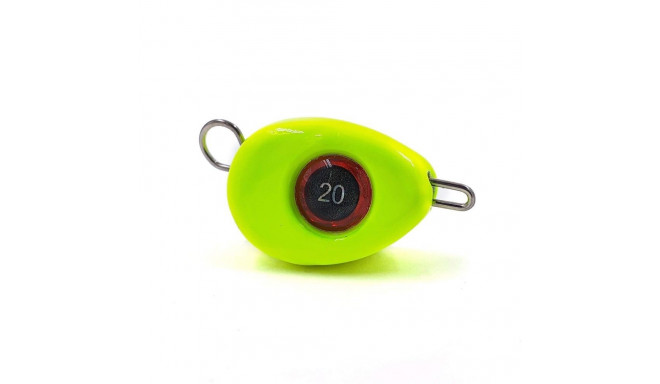 Jig sinker FH, 18 g, kollane, 3 tk, Merganser