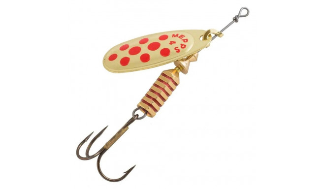Spinner MEPPS COMET-4 8,0g gold/red dots