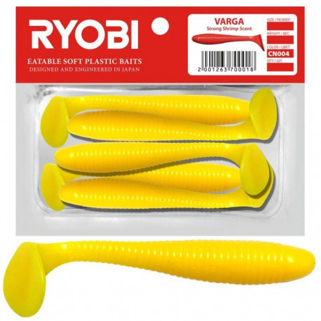 Soft lure Scented Ryobi Varga 75mm CN004 5pcs