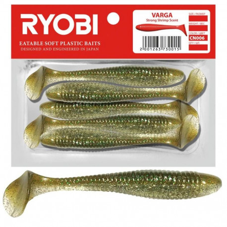Soft lure Scented Ryobi Varga 75mm CN006 5pcs