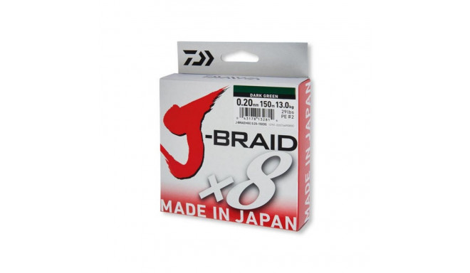 Braided line Daiwa J-Braid X8 0.22mm 150m dark green