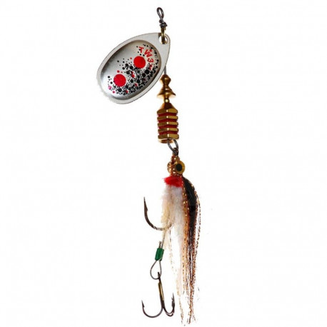 Spinner MEPPS AGLIA TW STREAMER-2 4,7g hõbedane/triimerkärbes