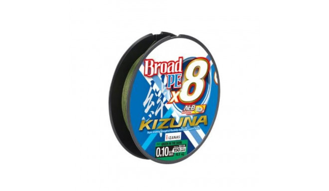 Braided fishing line Kizuna PE X8 Dark Green 0,25mm 135m