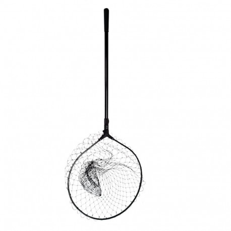 Landing net SWD 60x60x60cm telescopic 2,3m nailon