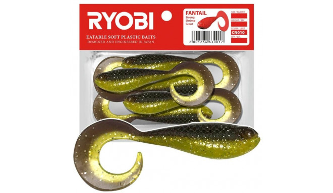 Мягкая приманка Twister Scented Ryobi Fantail 51мм CN010 8шт