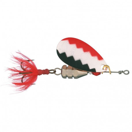 Spinner Kuf-lippa 7 g W/R/BL-C, KUUSAMO