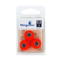 Jig sinker FB, 12 g, red, 3 pcs, Merganser
