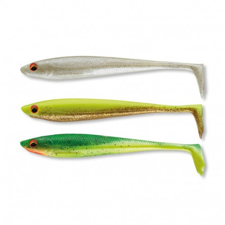 Soft lure Daiwa PX DuckFin Shad UV Set 12.5cm 5pcs