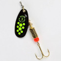 Spinner BLACK FURY-3 6,5g mustad/chartreuse täpid