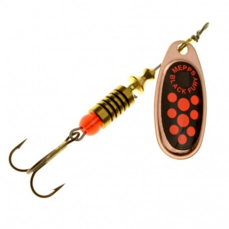 Spinner BLACK FURY-2 4,5g copper/orange dots