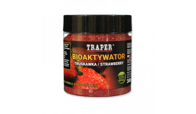 Groundbait additive TRAPER Bioactivator Strawberry 300g