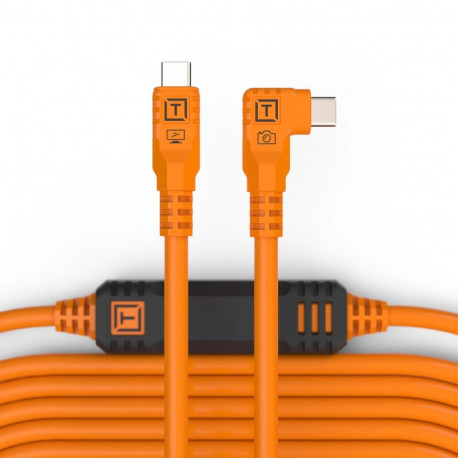 TetherPro USB-C to USB-C 9.4m nurgaga, oranž