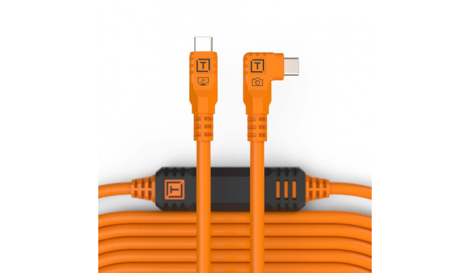 TetherPro USB-C to USB-C 9.4m nurgaga, oranž