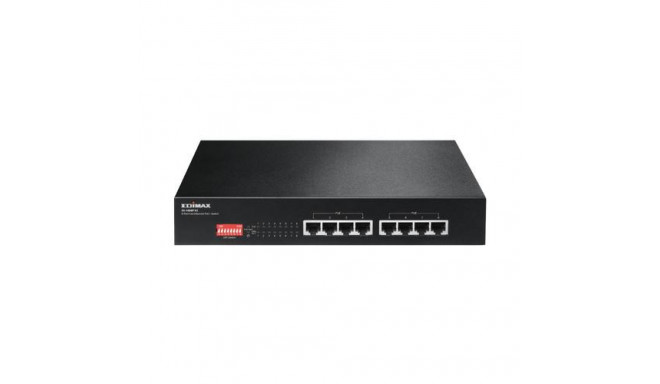Edimax ES-1008P V2 network switch Fast Ethernet (10/100) Power over Ethernet (PoE) Black