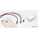 Silicone Cable USB- Lightning, 2m (white)