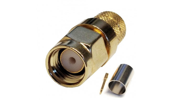 SMA-male Crimp Connector for RG6 Cable