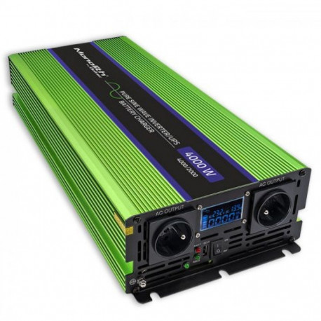 Qoltec Monolith Pingemuunduri | Aku laadimine | UPS | 2000W | 4000W | 12V kuni 230V | Puhta siini |