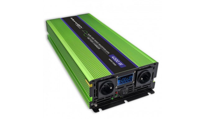 Qoltec Monolith Voltage Converter | Charging the battery | UPS | 2000W | 4000W |12V to 230V |Pure Si