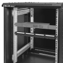 Qoltec 54518 19" RACK cabinet | 15U | 600 x 855 x 600 | Tempered glass door