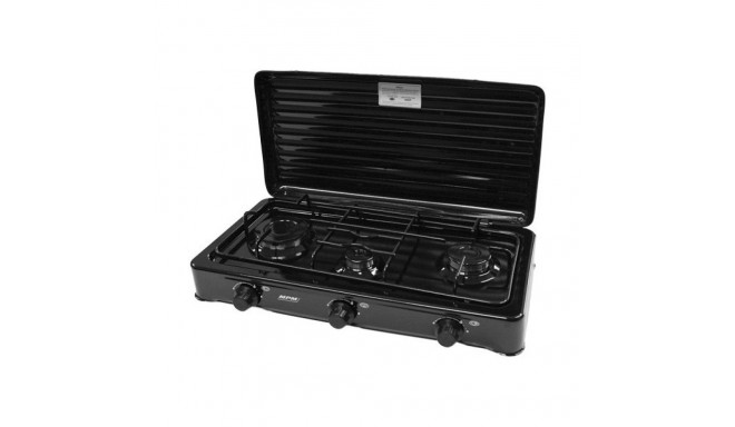 Gas cooker 3-burners KN-03/1KB, black