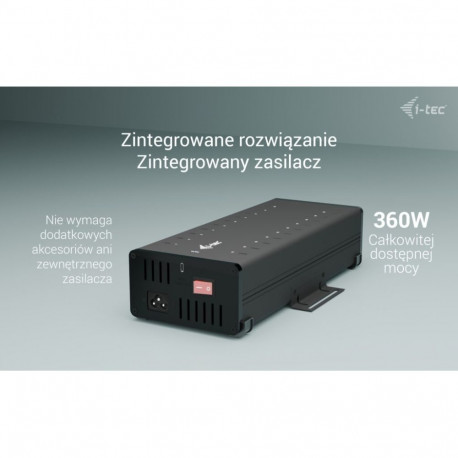 i-tec USB-C/A laadimisjaotur 20x15W USB-C