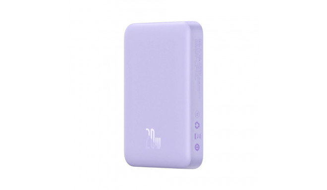 Baseus Magnetic Mini Induction Powerbank 10000mAh 20W - purple + USB-C - USB-C cable