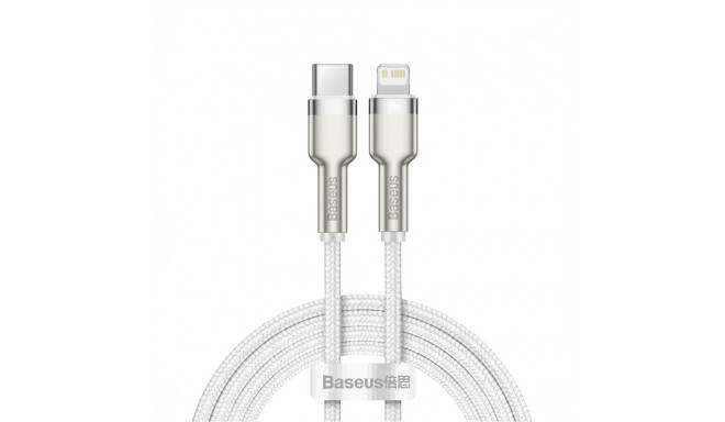 Baseus Cafule Series Metal Data USB-C / Lightning 20W PD cable 1 m - white