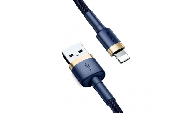 Baseus Cafule USB-A / Lightning 2.4A QC 3.0 cable 1 m - blue-gold