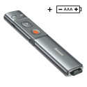 Baseus Orange Dot wireless laser pointer for presentations - gray (with battery)