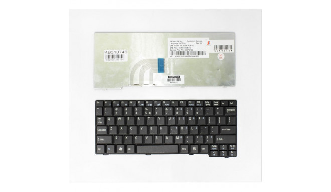 Keyboard ACER Aspire: One A110, A150, D150, D250, KAV10, KAV60, ZG5, ZG8