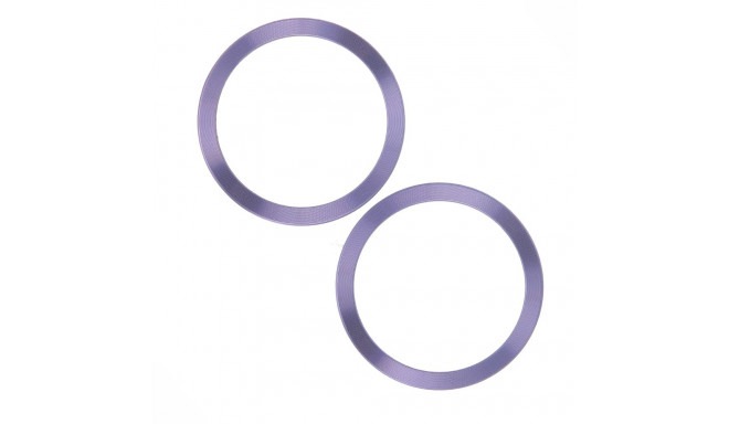 Metal Ring (2 in set) light purple