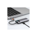 Baseus Metal Gleam Series 4-in-1 Multifunctional Type-C HUB Docking Station Gray(Type-C to HDMI*1+US