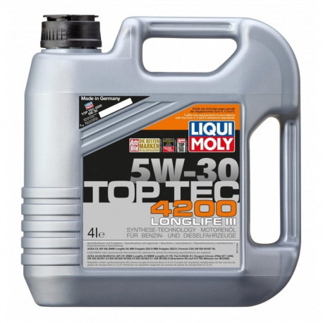 mootoriõli LIQUI MOLY TOP TEC 5W30 4 l