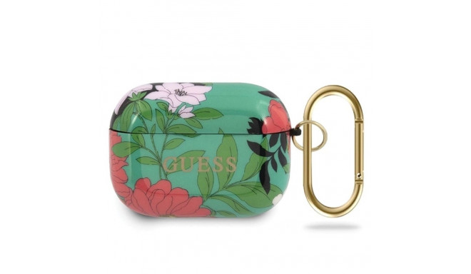 Guess GUACAPTPUBKFL01 AirPods Pro cover green/green N.1 Flower Collection