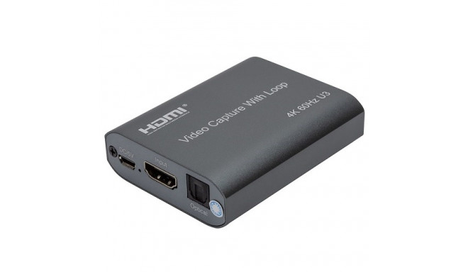 Video Capture with Loop HDMI USB3.0, 4K 60Hz