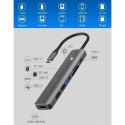 Adapter USB Type-C - HDMI, 3x USB Type-A, SD, TF, USB Type-C PD100W