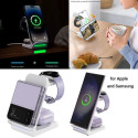 Wireless Charging Stand CHOETECH, 15W, 3-in-1