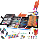 RoGer Professional muticoloring drawing kit with metal Unicorn case / blue