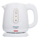 Adler Kettle  AD 1373  Electric  850 W  1 L  Polypropylene  360 degrees  rotational base  White