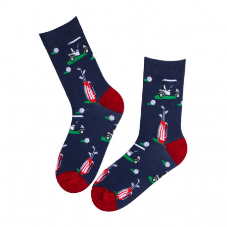 SOKISAHTEL LARRY tumesinised golfisõbra puuvillased sokid 446