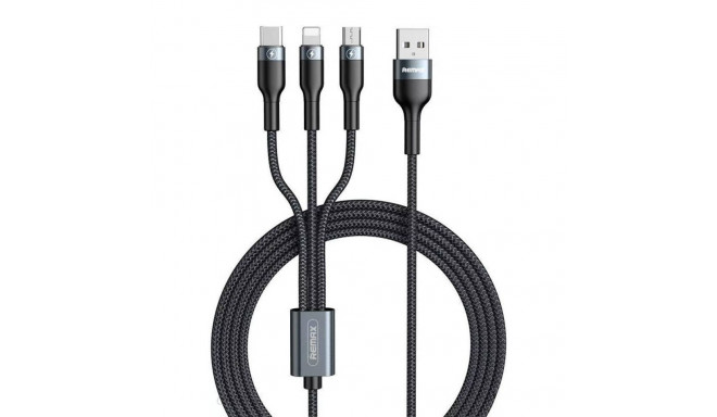 USB cable 3in1, Remax Sury 2 Series 1.2m, 2A