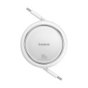 Baseus cable Free2Draw Mini USB-C - USB-C 1,0m 100W white retractable