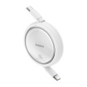 Baseus cable Free2Draw Mini USB-C - USB-C 1,0m 100W white retractable